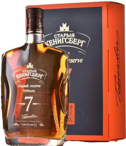 Старый Кенигсберг Гранд Резерв выд. 7 лет 0,5л п/уп. Коньяк Россия