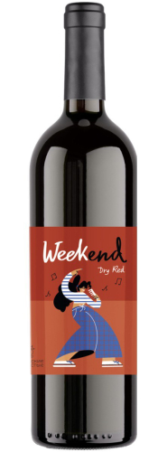 Уикенд красное сухое 0,75л. Вино Россия