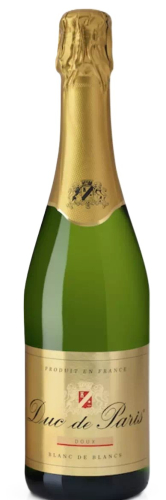 Дюк де Пари игристое полусладкое белое 0,75 л. Вино Франция