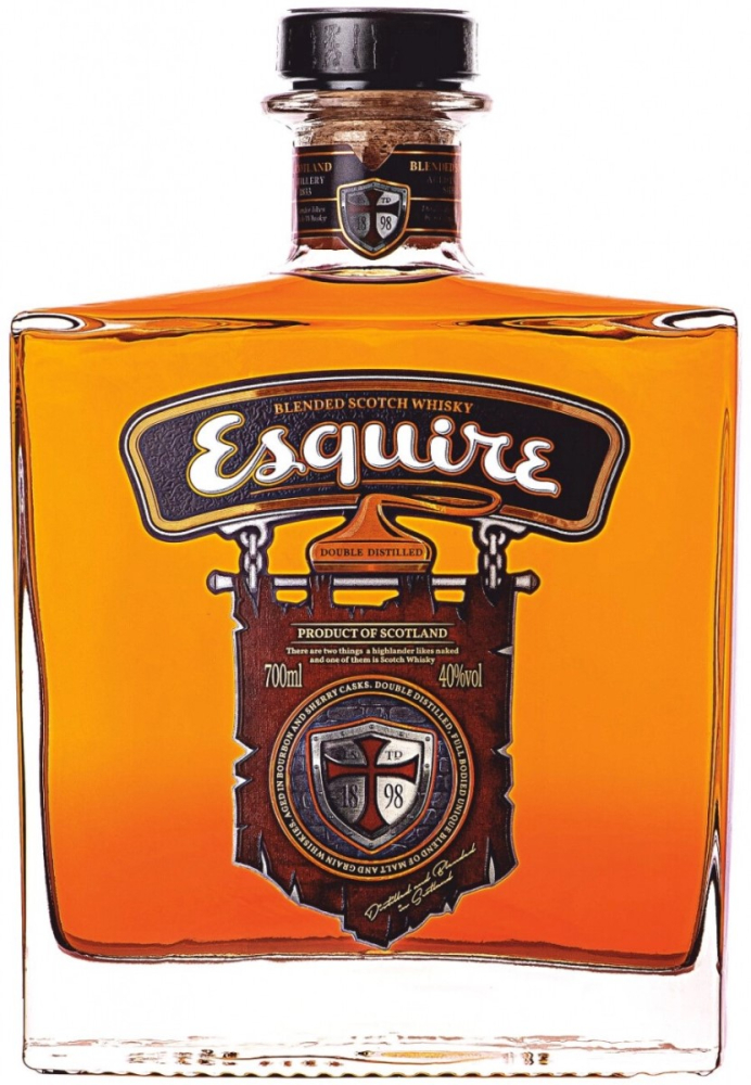Эсквайр 0,7л в п/уп выд. 3года. Виски Россия