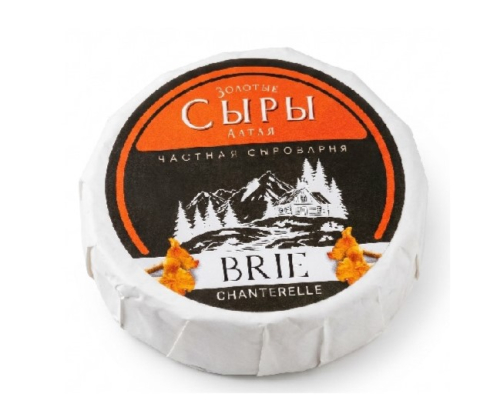 Сыр Бри мягкий с лисичками и жареным луком т.м.Золотые сыры Алтая 125г