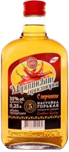 Мариинские просторы с перчиком 0,25л. Настойка горькая Россия