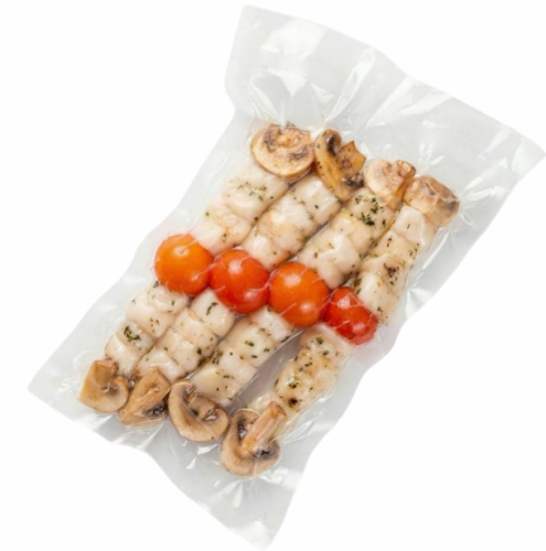 Рулет из форели с мясом краба, cыром чеддер, моцареллой и тигровой креветкой 250гр.