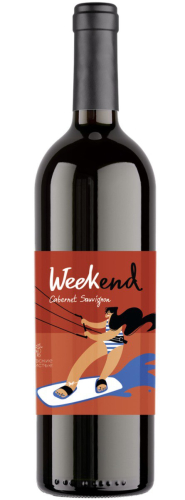 Уикенд Каберне Совиньон красное сухое 0,75л. Вино Россия