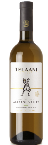 Алазанская долина т.м.Телаани белое п/сладкое 0,75л. Вино Грузия