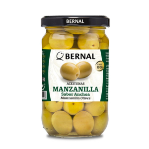 Оливки MANZANILLA (Мансанилья) зеленые, с косточкой с/к 300г