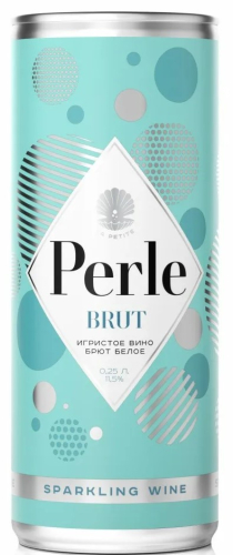 Ла Петит Перле белое брют 0,25л ж/б Вино Игристое. Россия