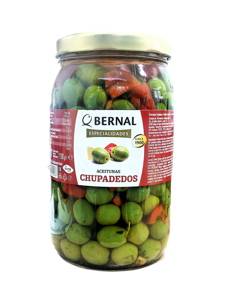 Оливки CHUPADEDOS, BERNAL  с/к 1870 г
