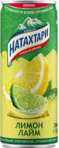 Лимонад "Натахтари" Лимон-лайм 0,33л ж/б. Грузия