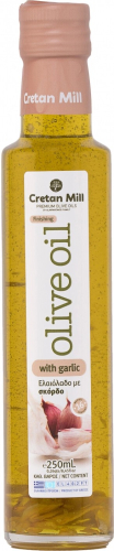 Масло оливковое с чесноком CRETAN MILL 0,25л. Греция