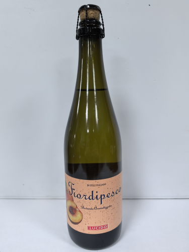 Сидр Лючидо Фиордипеско с ароматом персика белый сладкий 0,75л. Газированный напиток Россия  