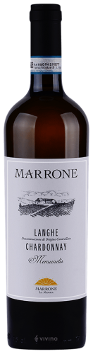 Ланге Шардоне Мемундис 0,75л сухое белое (Марроне). Вино Италия