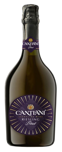 Кантиани Рислинг Рейнский белое брют 0,75л. Игристое вино Россия