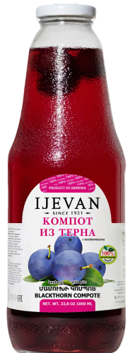 Компот из Тёрна т.м. Иджеван 1,0 л. Армения