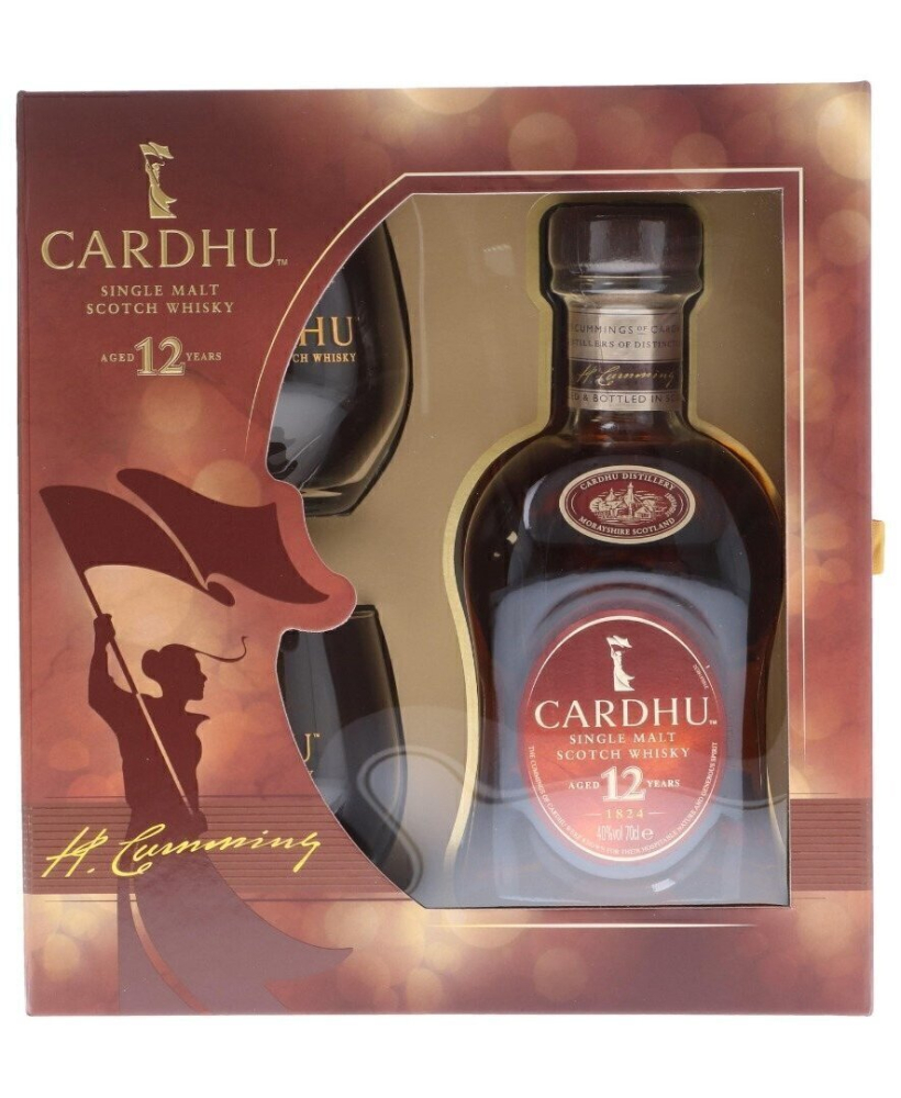 Карду 12лет 0,7л п/уп + 2 стакана. Виски Шотландия