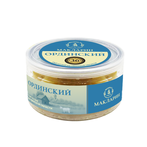 Сыр Ординский п/твердый 45% жирн 80 г баночка