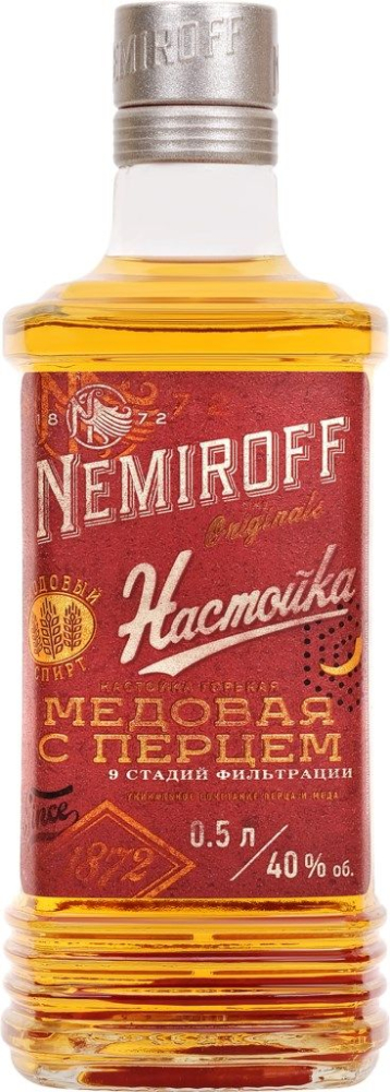 Немирофф медовая с перцем 0,5л Настойка Россия