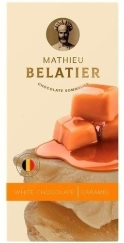 Шоколад белый Mathieu Belatier карамель 100 