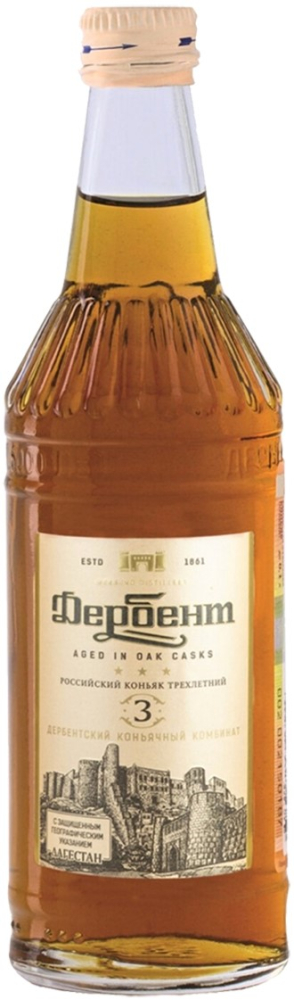 Российский &quot;3х-летний Дербент&quot; 100мл фл. /Дербент/ Коньяк Россия