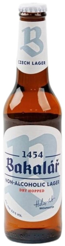 Пиво безалкогольное Бакалар светлое холодного охмеления 0,0%  0,33л ст/б. Чехия