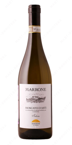 Москато д Асти Соларис 0,75л сладкое белое (Марроне). Вино Вино игристое жемчужное сортовое Италия