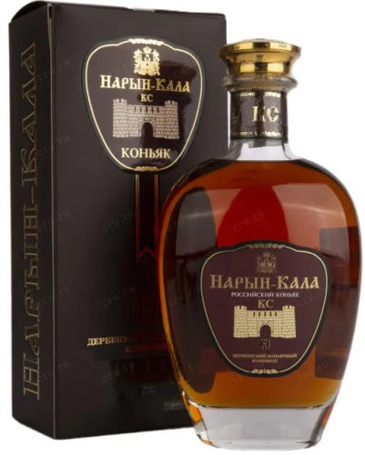 Нарын-Кала КС, коллекционный 1983 г 40% 0,7л п/уп. Коньяк /Дербент/ Россия