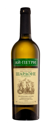 Шардоне. Ай-Петри п/сладкое белое 0,75л. Вино Россия