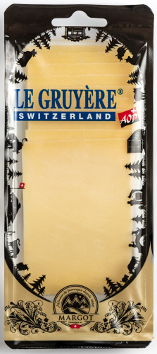 Сыр Грюйер 49% жир нарезка т.м.Margot Fromages 150г