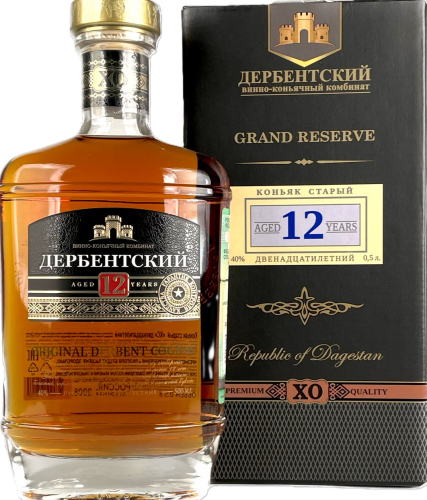 Коньяк старый &quot;КС&quot; 12-летний 40% 0,5л в п/уп (премиум). /ДВКК/ Коньяк Россия