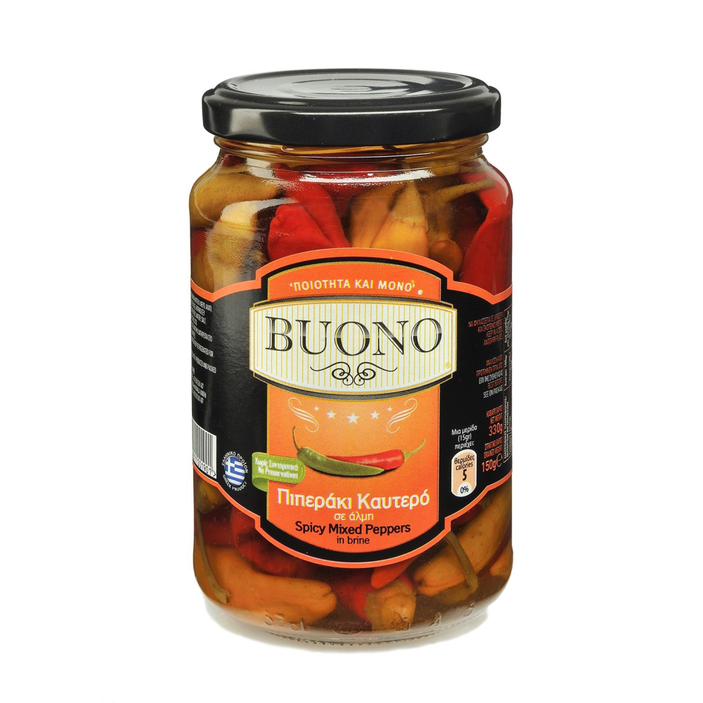 Перец острый ассорти BUONO 330г ст/б