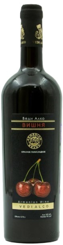 Веди Алко Вишня красное п/сладкое 0,75л. Вино плодовое Армения