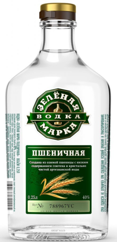 Зеленая марка Пшеничная 0,25л Водка Россия
