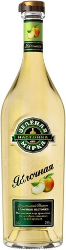 Зеленая Марка Яблочная 0,5л Настойка сладкая Россия