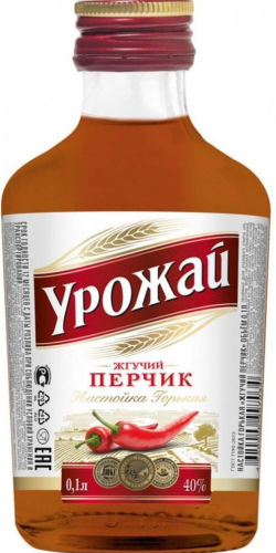 Жгучий перчик 0,1л фляга Настойка горькая. Россия