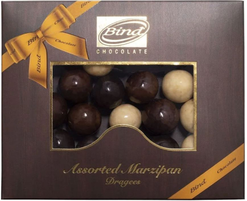 Шоколадное драже Марципан в шоколаде (микс шоколад) 100 г