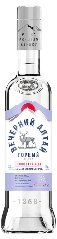 Вечерний Алтай горный 0,5л Водка Россия