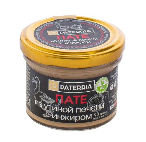 Пате из утиной печени с инжиром томленным в белом вине 90г