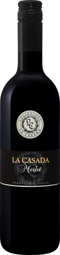 Ла Казада Мерло красное сухое 0,75л. Вино Италия