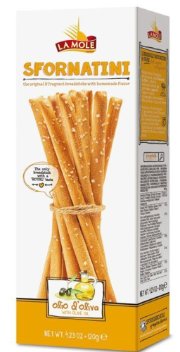 Хлебные палочки La Mole сфорнатини с оливковым маслом 120 г