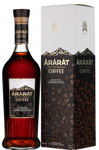 Арарат со вкусом кофе 0,5л п/уп. Спиртной напиток на основе коньяка Армения
