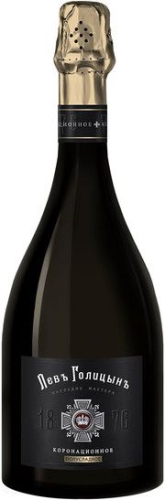 Игристое белое "Левъ Голицынъ. Коронационное" п/сладкое. 0,75л. Россия