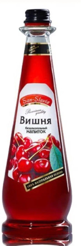 San-Slavia Вишня 0,5л ст/б Напиток б/алк.газированный Россия