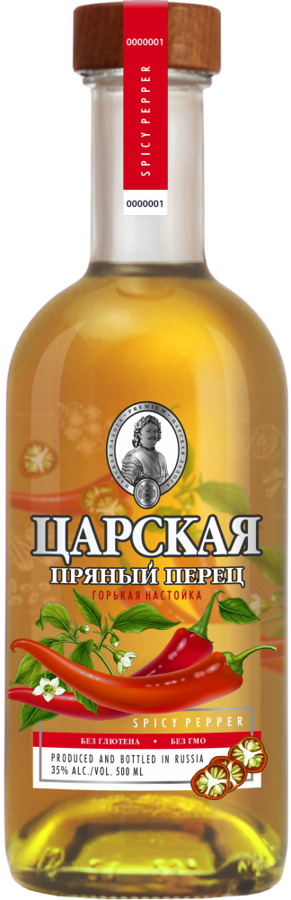 Царская Пряный Перец 0,5л Настойка горькая Россия