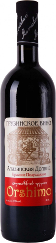 Алазанская долина коллекция Оршимо красное п/сладкое 0,75л. (Марнискари) Вино Грузия