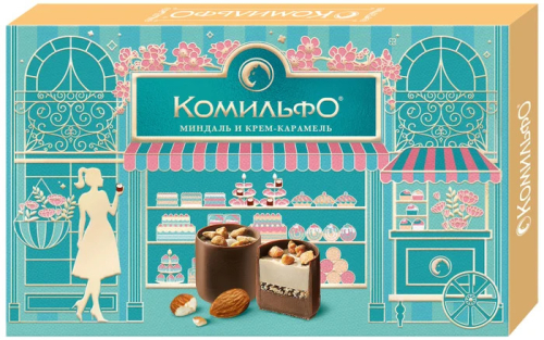 Комильфо шок. конфеты Крем Миндаль 116г