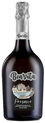 Просекко Беа Вита Экстра Драй сухое белое 0,75л. Игристое вино Италия