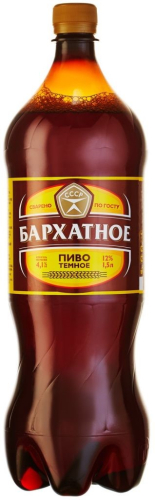Пиво Бархатное темное пастр. фильтр. 1,5л пэт. Россия