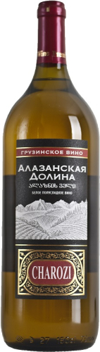 Алазанская долина белое п/сладкое 1,5л. (Чарози) Вино Грузия 