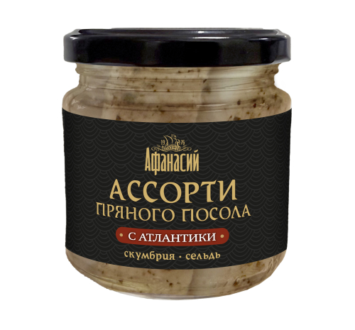 Пресервы из филе рыб слабосоленые в масле: Ассорти из скумбрии и сельди 190 г