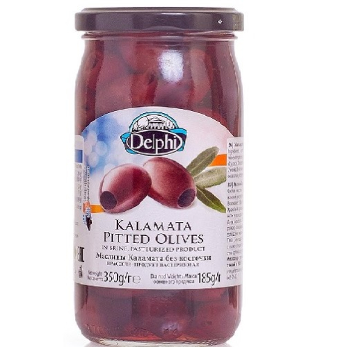 Маслины без косточек Каламата в рассоле DELPHI 350г